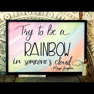 Watercolor Maya Angelou Wall Decor